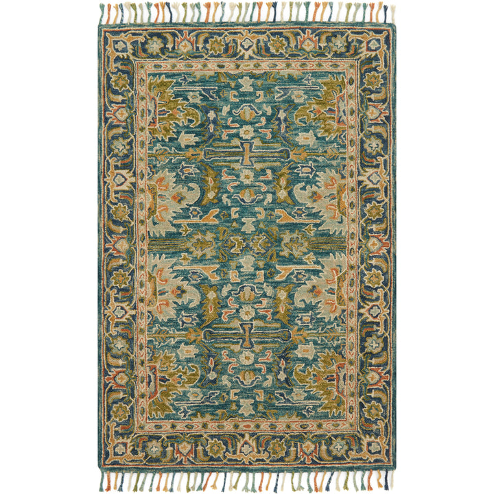 Loloi Zharah Blue / Navy 18" x 18" Sample Rug