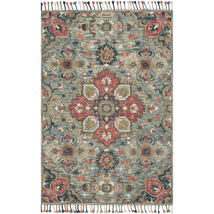 Loloi Zharah Light Blue / Multi 3'-6" x 5'-6" Accent Rug