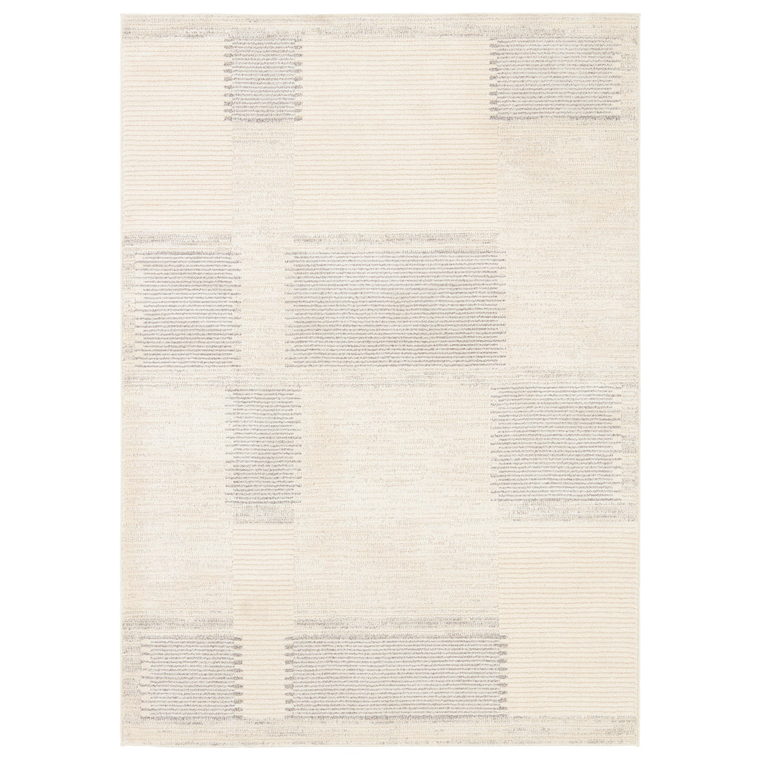 Vibe By Jaipur Living Ares Performance Striped Cream/Gray Area Rug (6'X9')