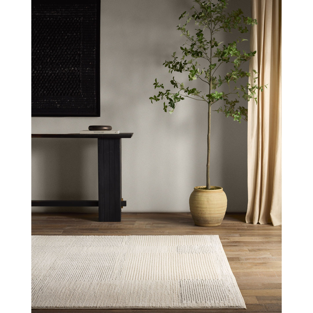 Vibe By Jaipur Living Ares Performance Striped Cream/Gray Area Rug (10'X14')