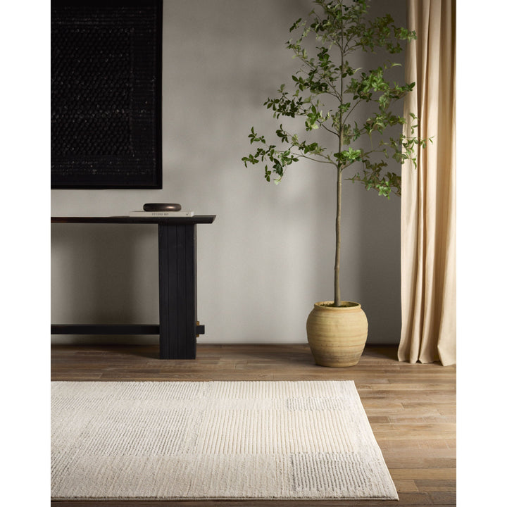 Vibe By Jaipur Living Ares Performance Striped Cream/Gray Area Rug (10'X14')