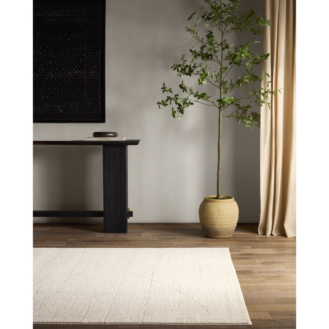 Vibe By Jaipur Living Lioum Performance Striped Cream/Gray Area Rug (2'X3')