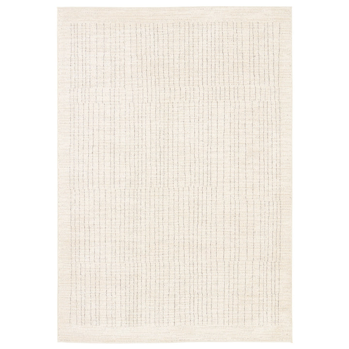 Vibe By Jaipur Living Withe Performance Striped Cream/Gray Area Rug (6'X9')