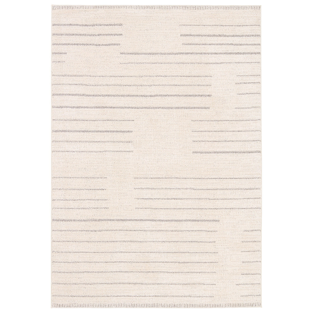 Vibe By Jaipur Living Lumall Performance Striped Cream/Light Gray Area Rug (10'X14')