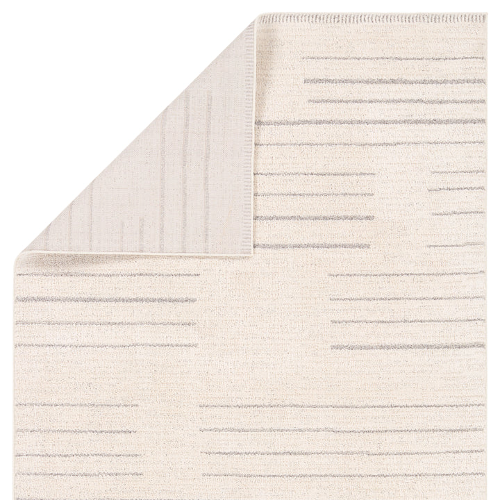 Vibe By Jaipur Living Lumall Performance Striped Cream/Light Gray Area Rug (9'X12')