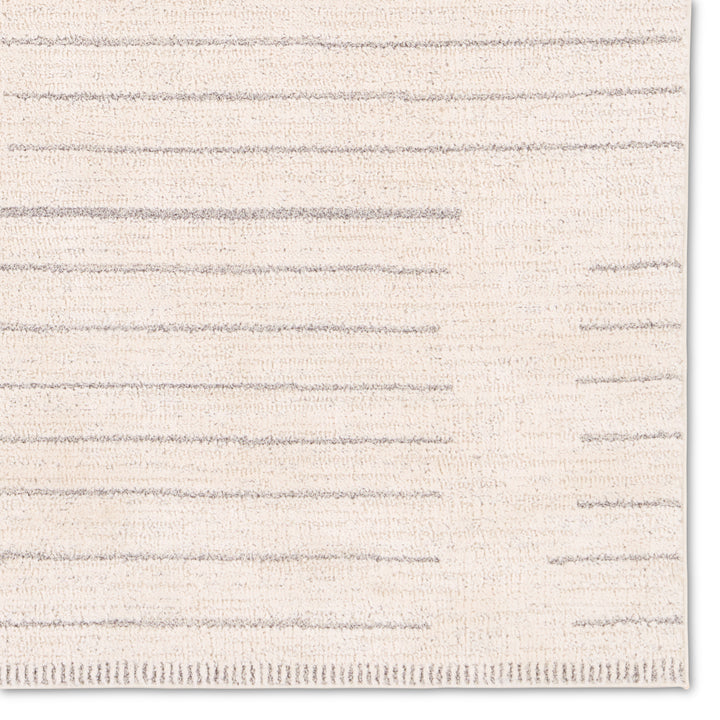 Vibe By Jaipur Living Lumall Performance Striped Cream/Light Gray Area Rug (5'X8')