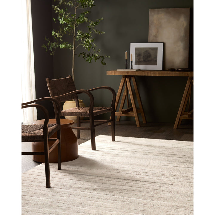 Vibe By Jaipur Living Lumall Performance Striped Cream/Light Gray Area Rug (10'X14')