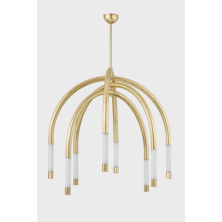 Zeme Chandelier - Vintage Polished Brass 8 Lights