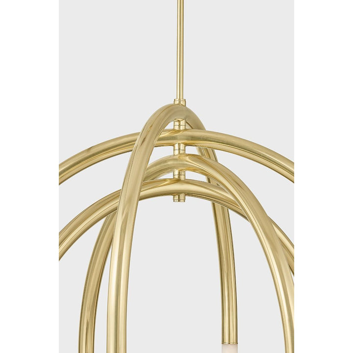 Zeme Chandelier - Vintage Polished Brass 8 Lights