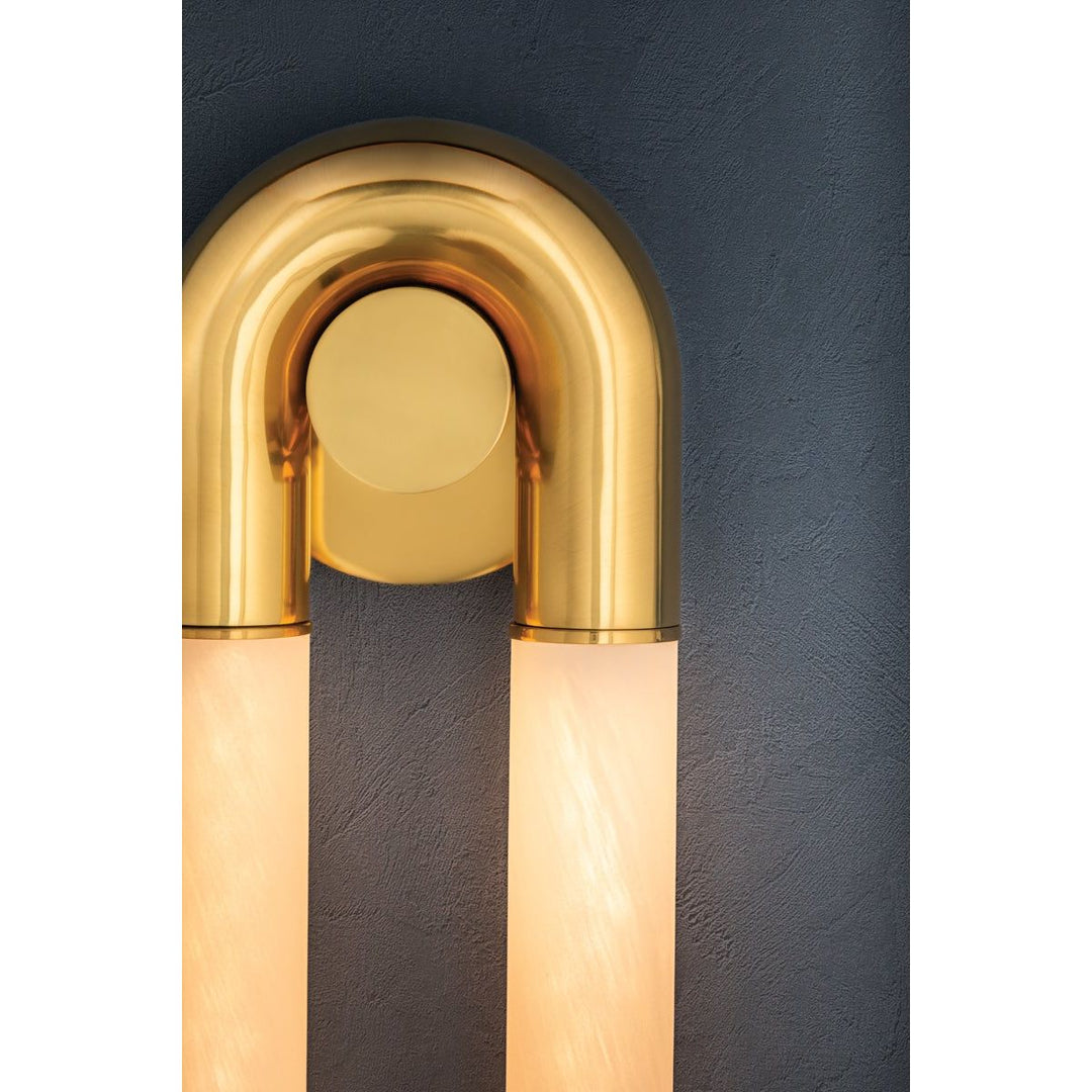 Zeme Wall Sconce - Vintage Polished Brass 2 Lights