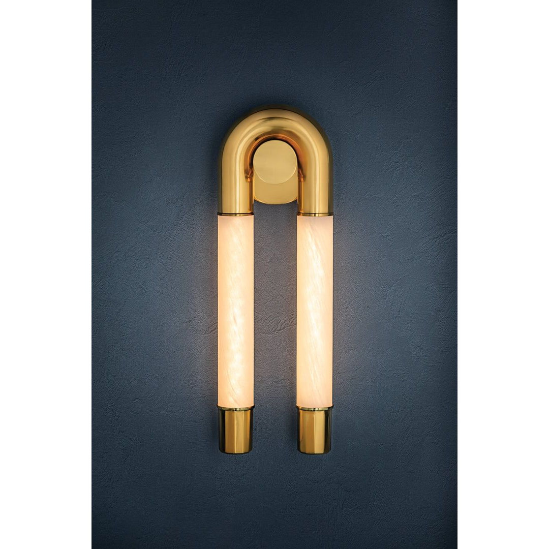 Zeme Wall Sconce - Vintage Polished Brass 2 Lights