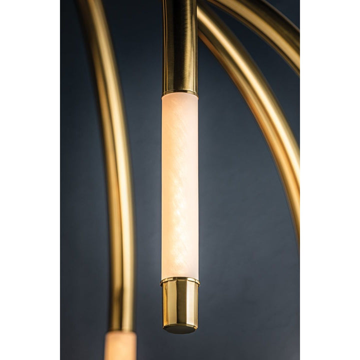 Zeme Chandelier - Vintage Polished Brass 8 Lights