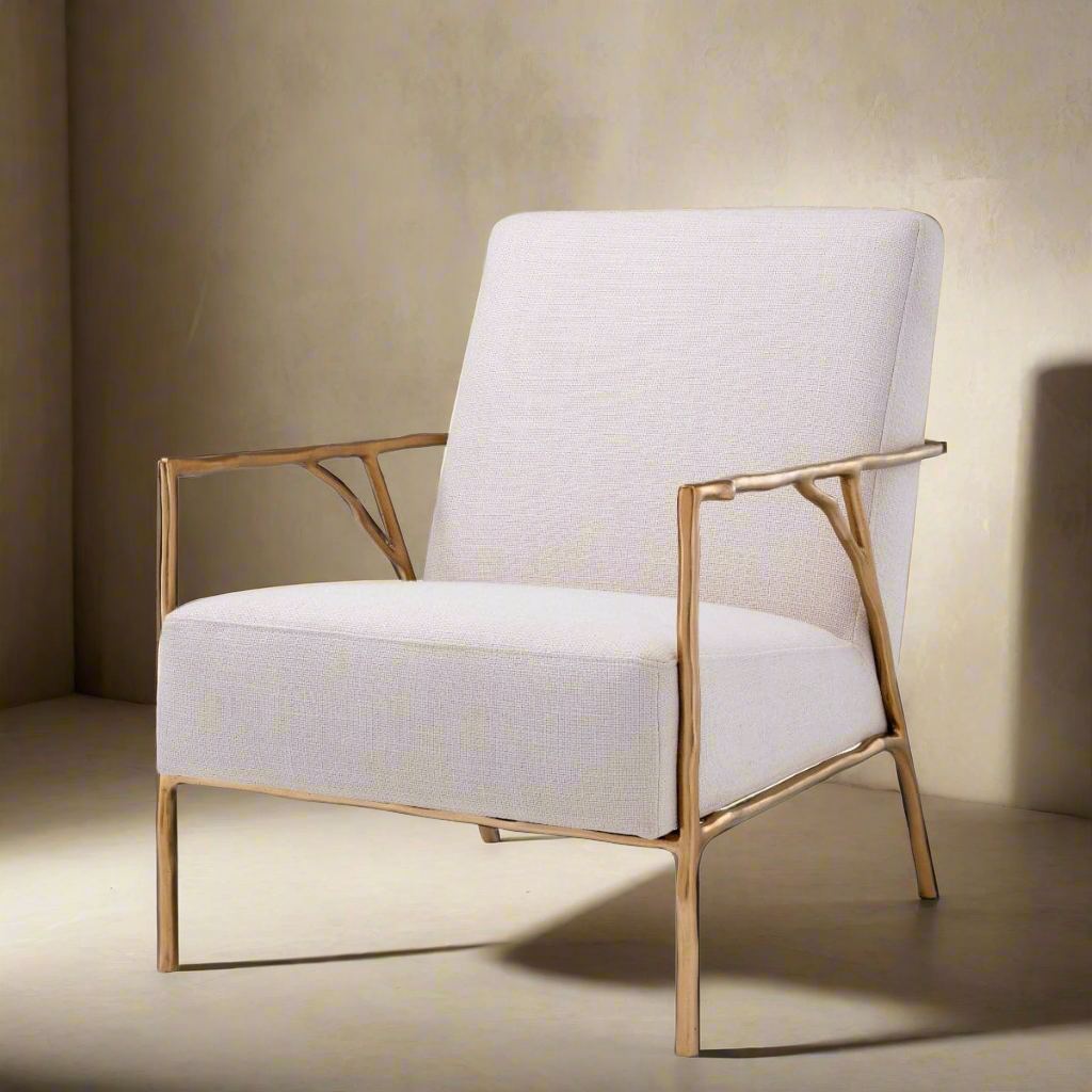 Antico Lounge Chair - Gold