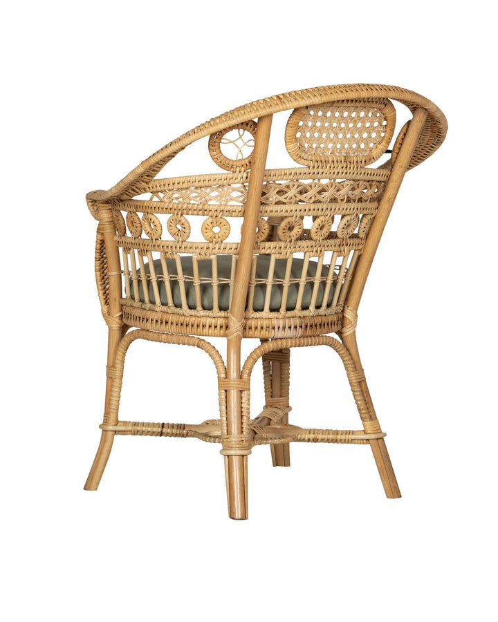 Lounge Chairs Eugenie Natural Armchair, Linho Loden