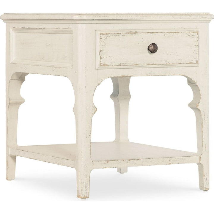 Americana End Table - Whites/Creams/Beiges