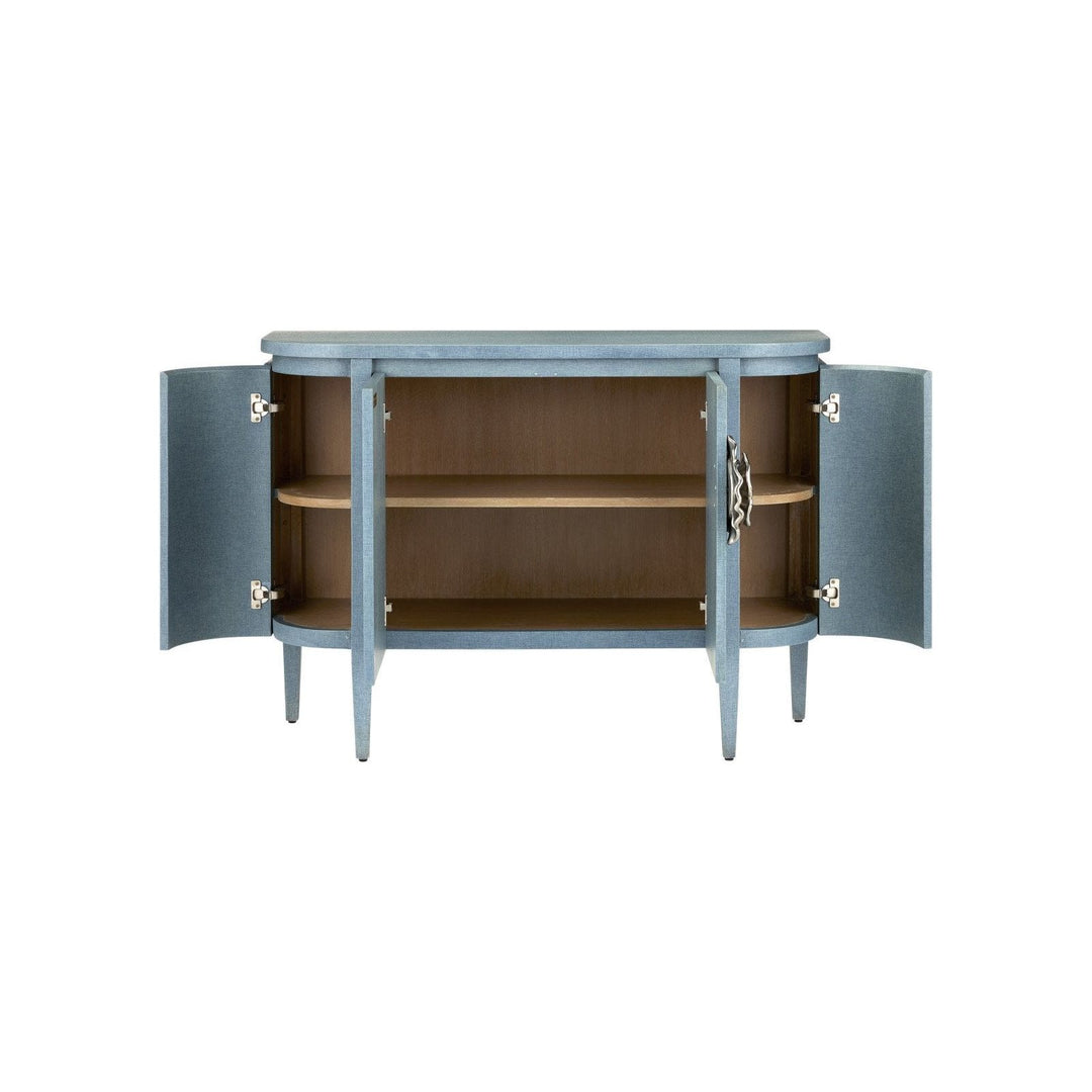 Briallen Blue Demi-Lune Cabinet