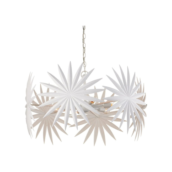 Bismarkia Small White Chandelier