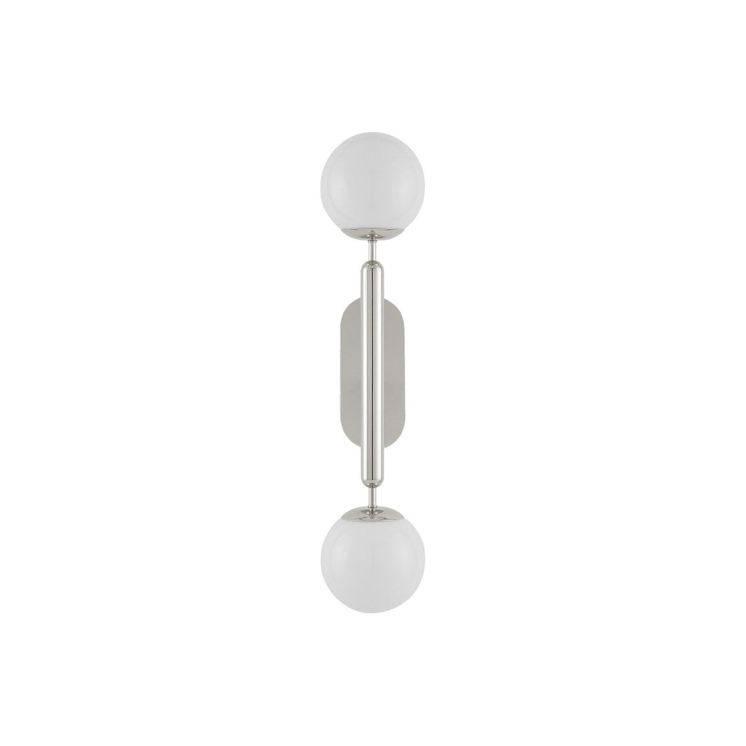 Barbican Double-Light Nickel Wall Sconce