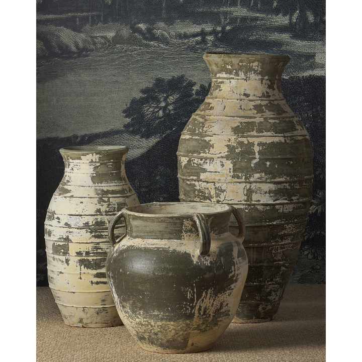 Lipari Extra Large Antique White Urn