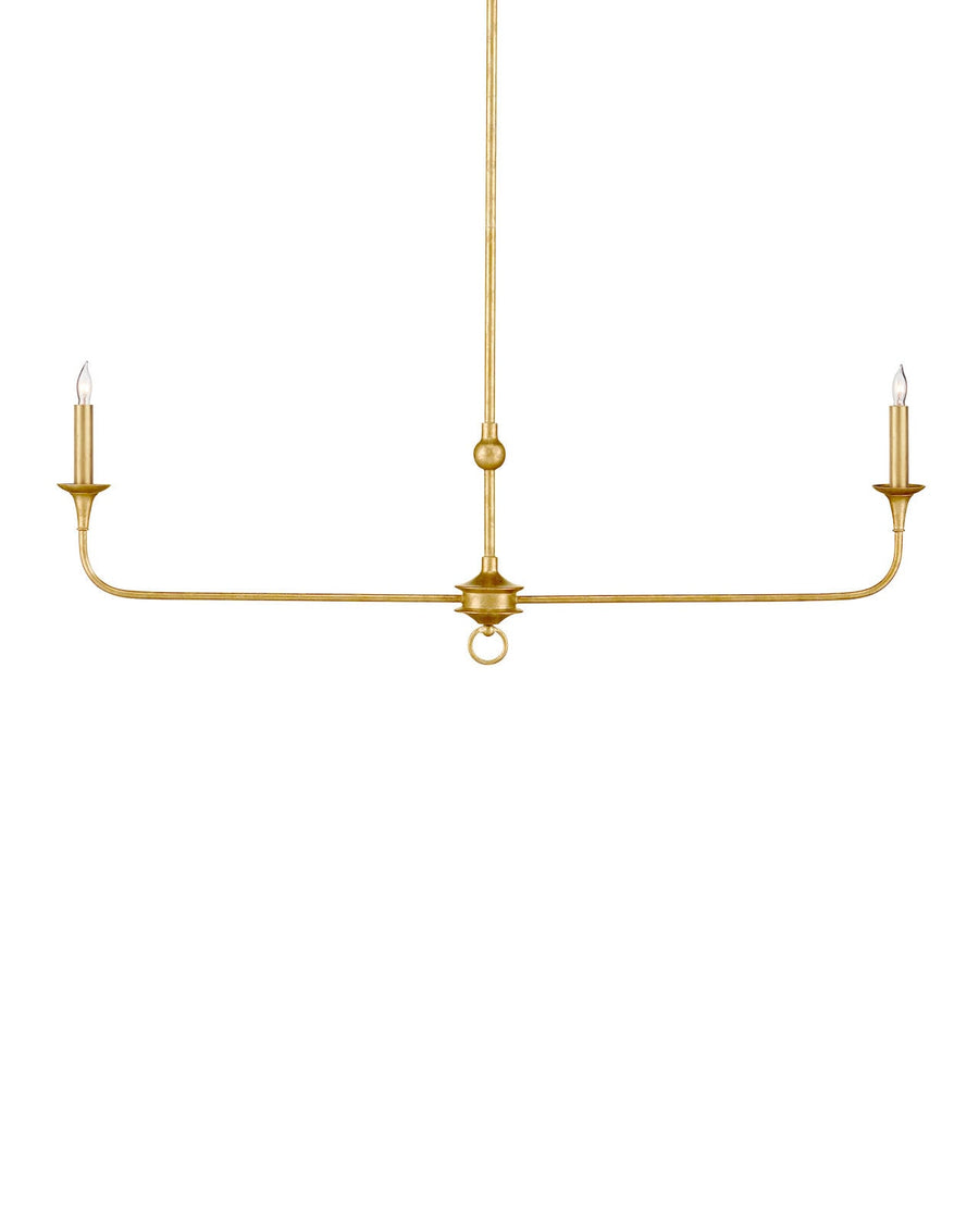 Chandeliers Nottaway Linear Gold Chandelier