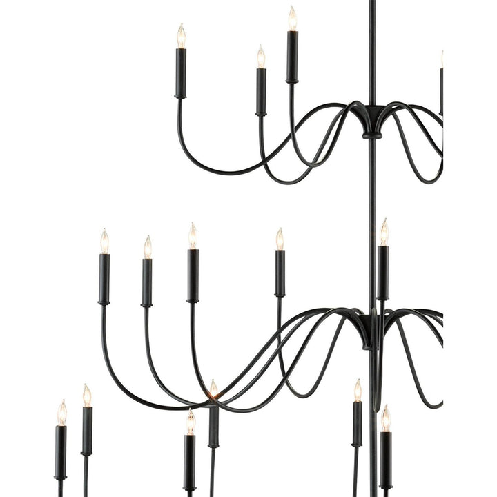 Tirrell Large Black Chandelier