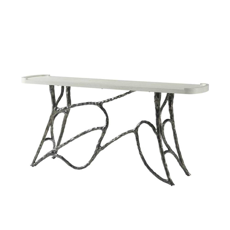 Essence Metal Console-Theodore Alexander-THEO-TA53087.C336-Console TablesOpal-1-France and Son