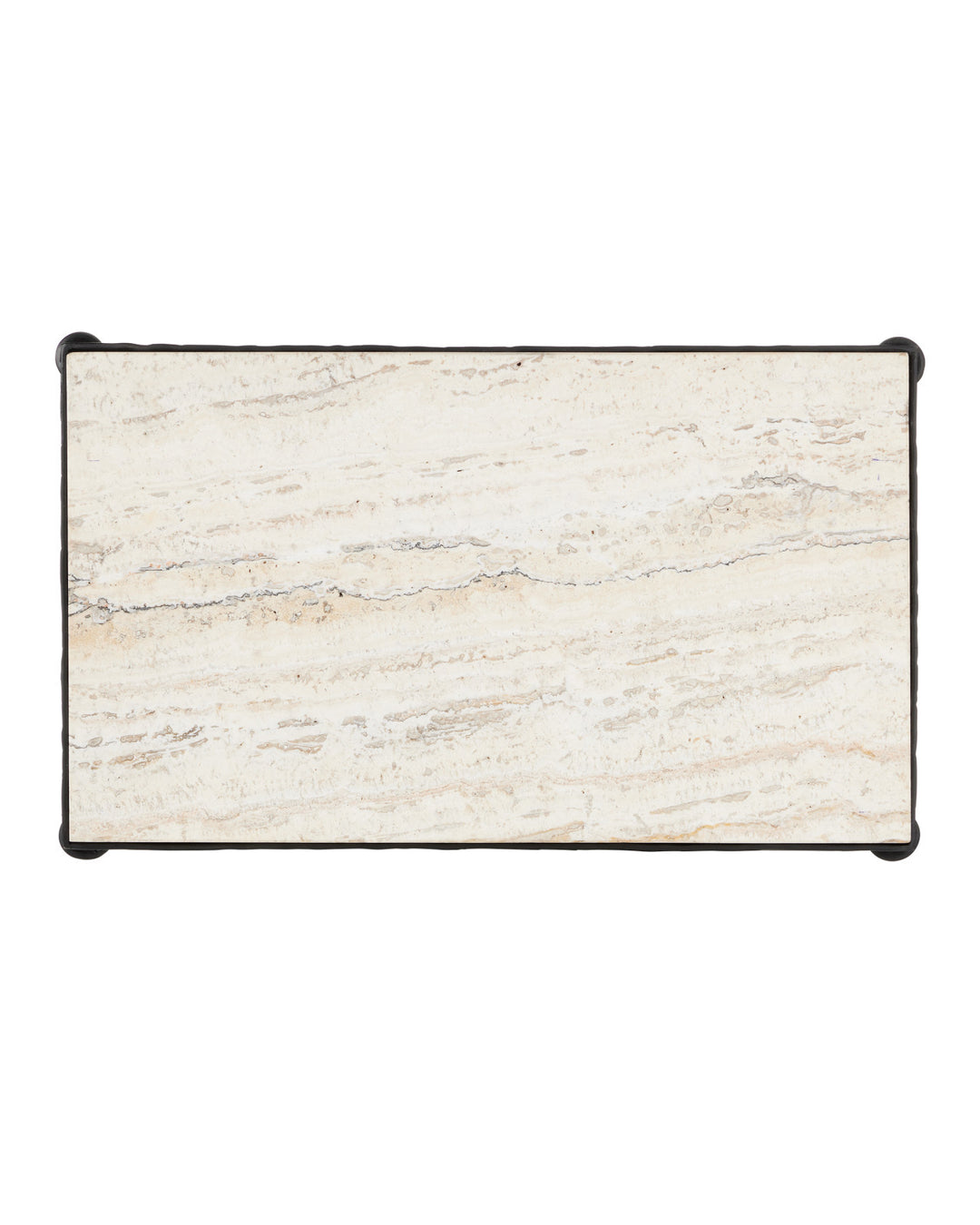 Agora White Travertine Side Table