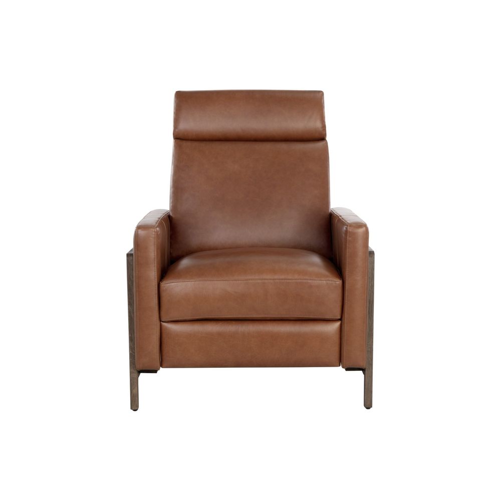 Lounge Chairs: Recliners Brandon Recliner - Shalimar Tobacco Leather
