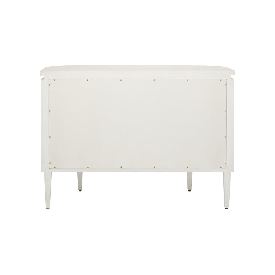 Briallen White Demi-Lune Cabinet