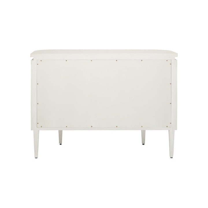 Briallen White Demi-Lune Cabinet