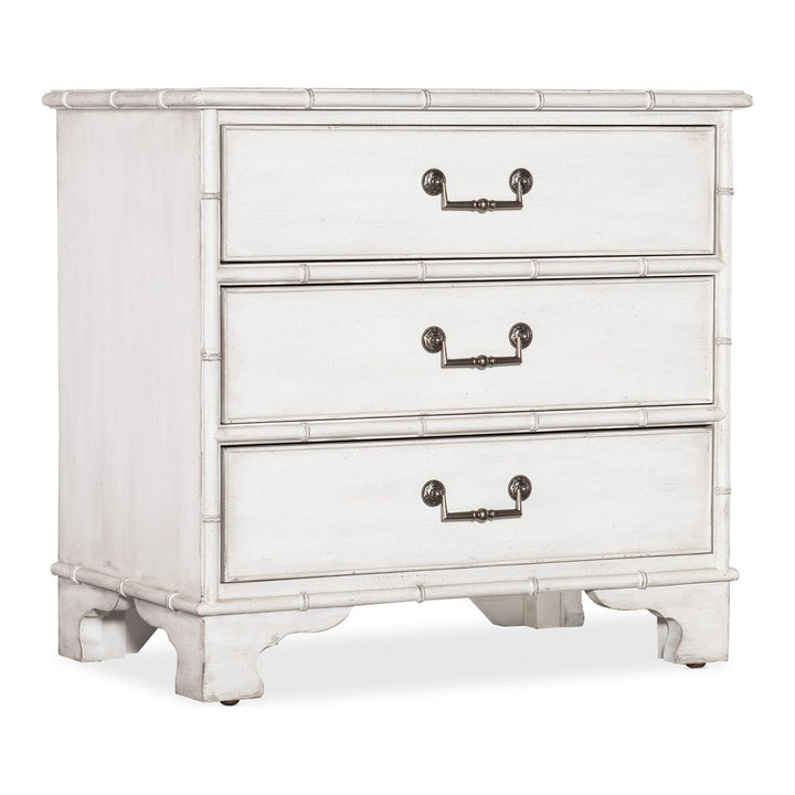 Nightstands Theodore Three-Drawer Nightstand - Whites/Creams/Beiges