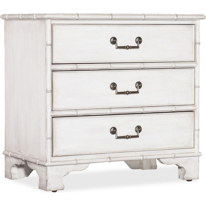 Nightstands Charleston Three-Drawer Nightstand - Whites/Creams/Beiges