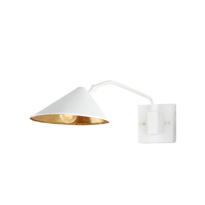 Serpa White Single Swing-Arm Wall Sconce