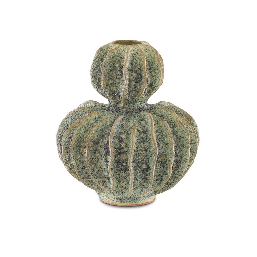 Sunken Boat Double Gourd Green Vase