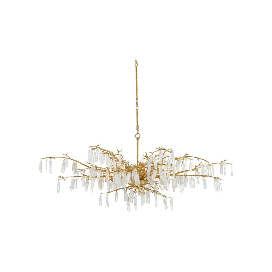 Forest Dawn Gold Chandelier