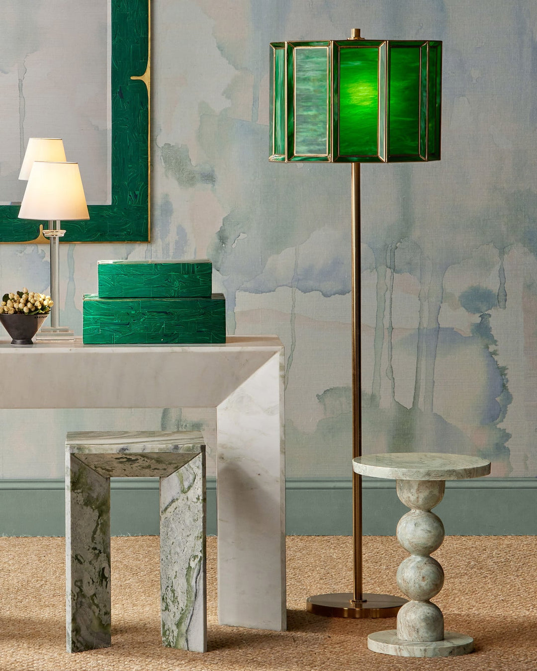 Side Tables Turner Marble Accent Table