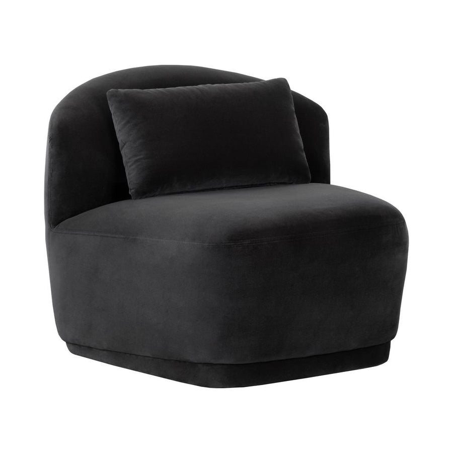 Lounge Chairs Soraya Swivel Armless Chair - Shadow Grey