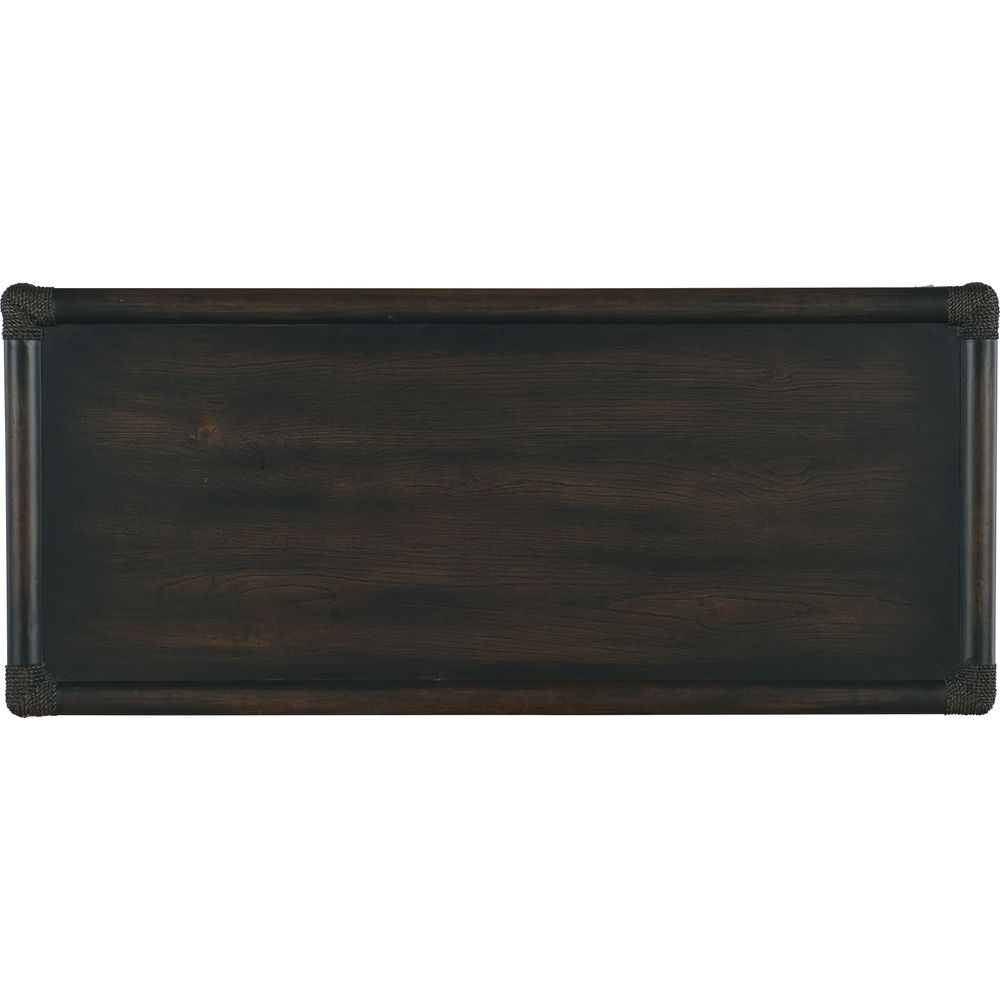 Dressers & Chests Retreat Pole Rattan Five-Drawer Chest - Dark Wood