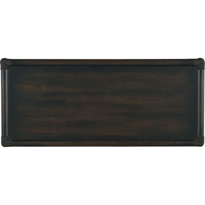 Dressers & Chests Retreat Pole Rattan Five-Drawer Chest - Dark Wood