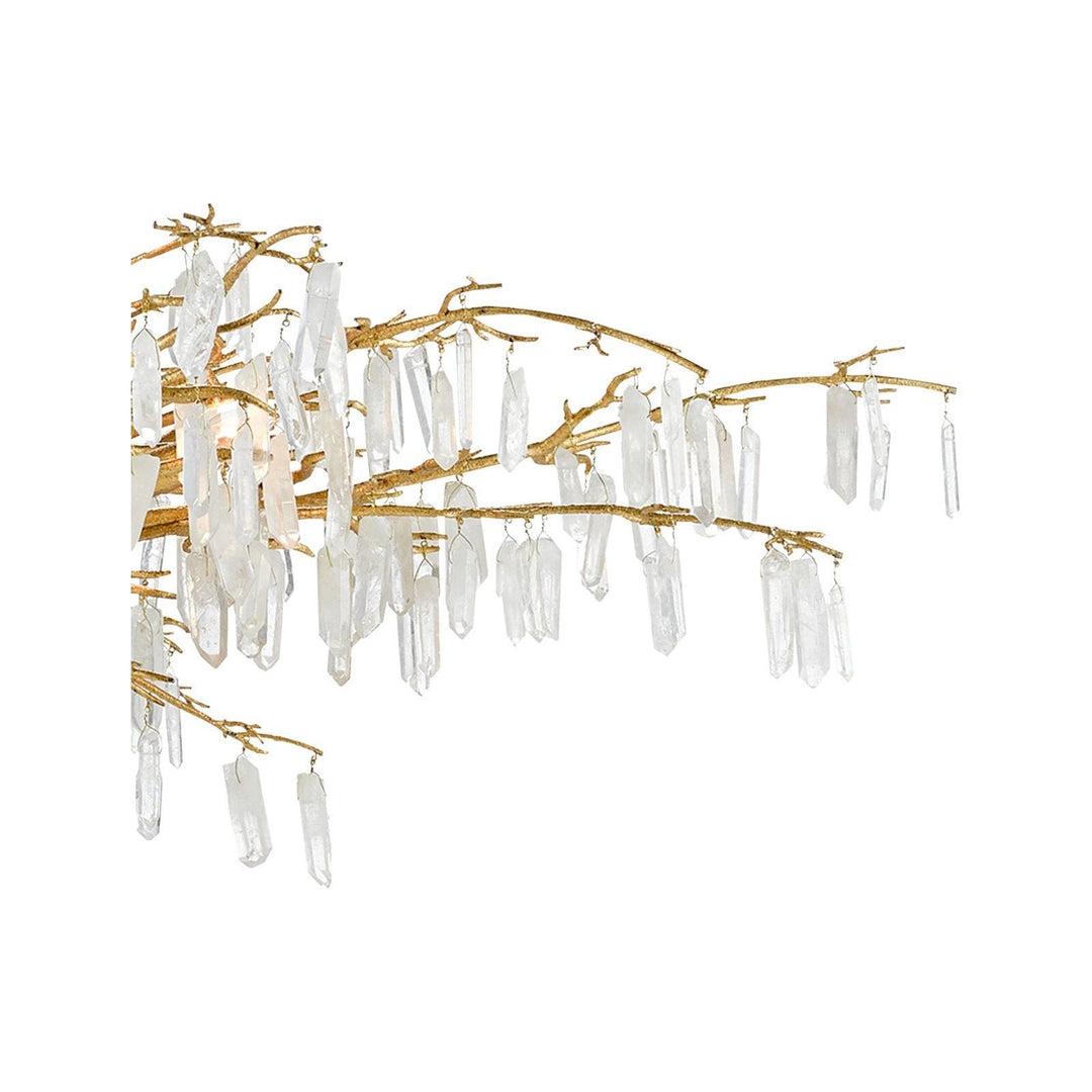 Forest Dawn Gold Chandelier