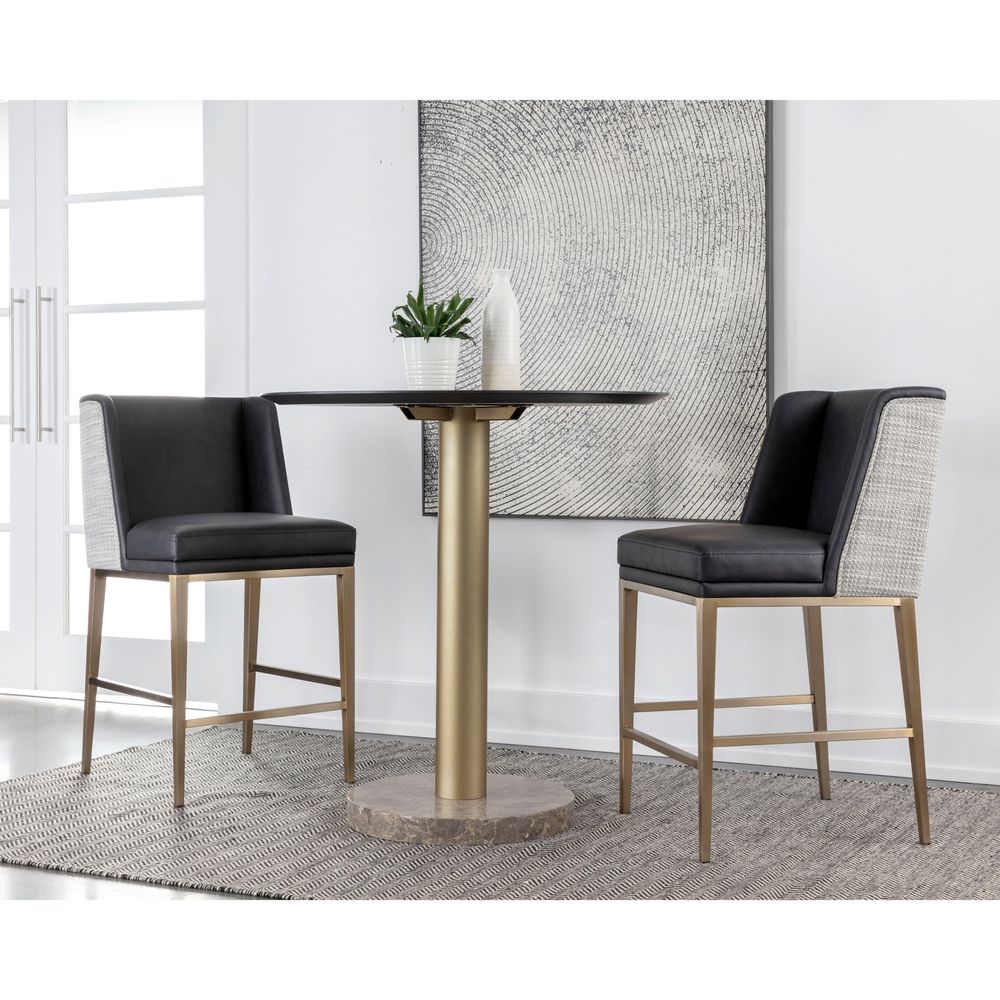 Bar & Counter Stools Joplin Counter Stool - Cantina Black / Vera White Pepper