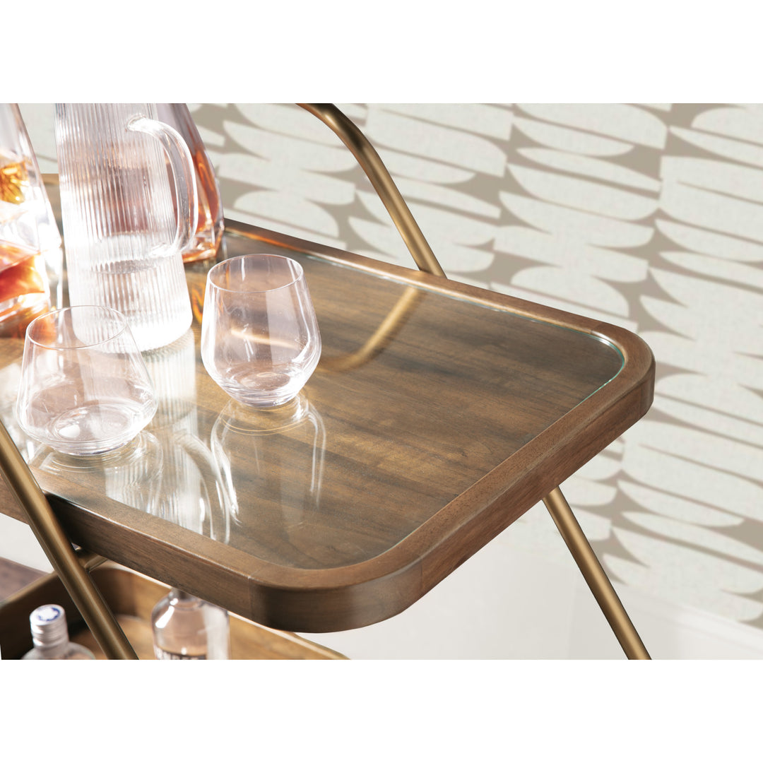 Commerce and Market Walnut Wine and Bar Cart - image 7