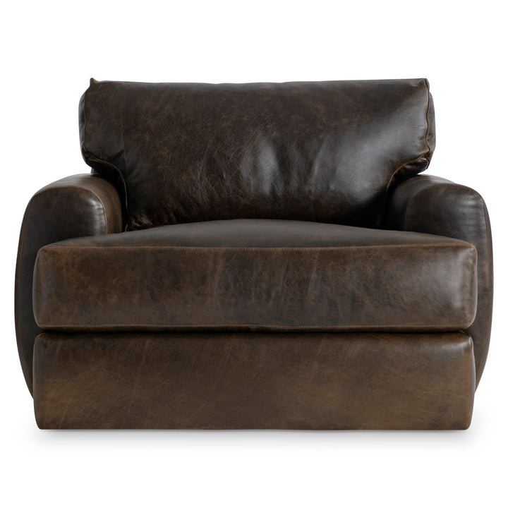 Cameron Leather Swivel Chair