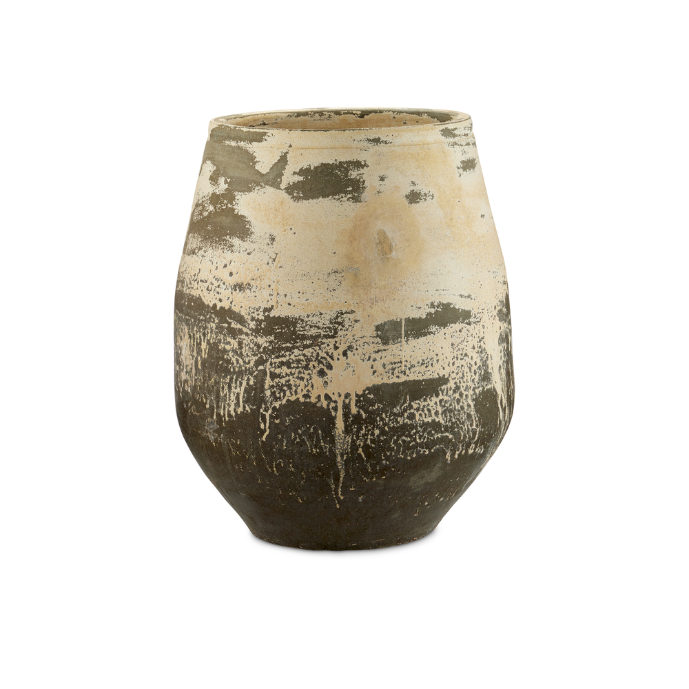 Outdoor Planters Sicilia Large Antique White Planter