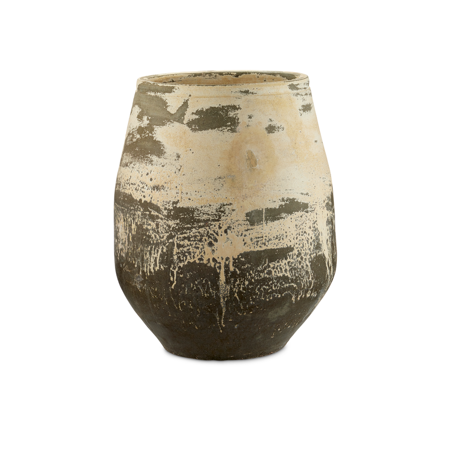 Outdoor Planters Sicilia Large Antique White Planter