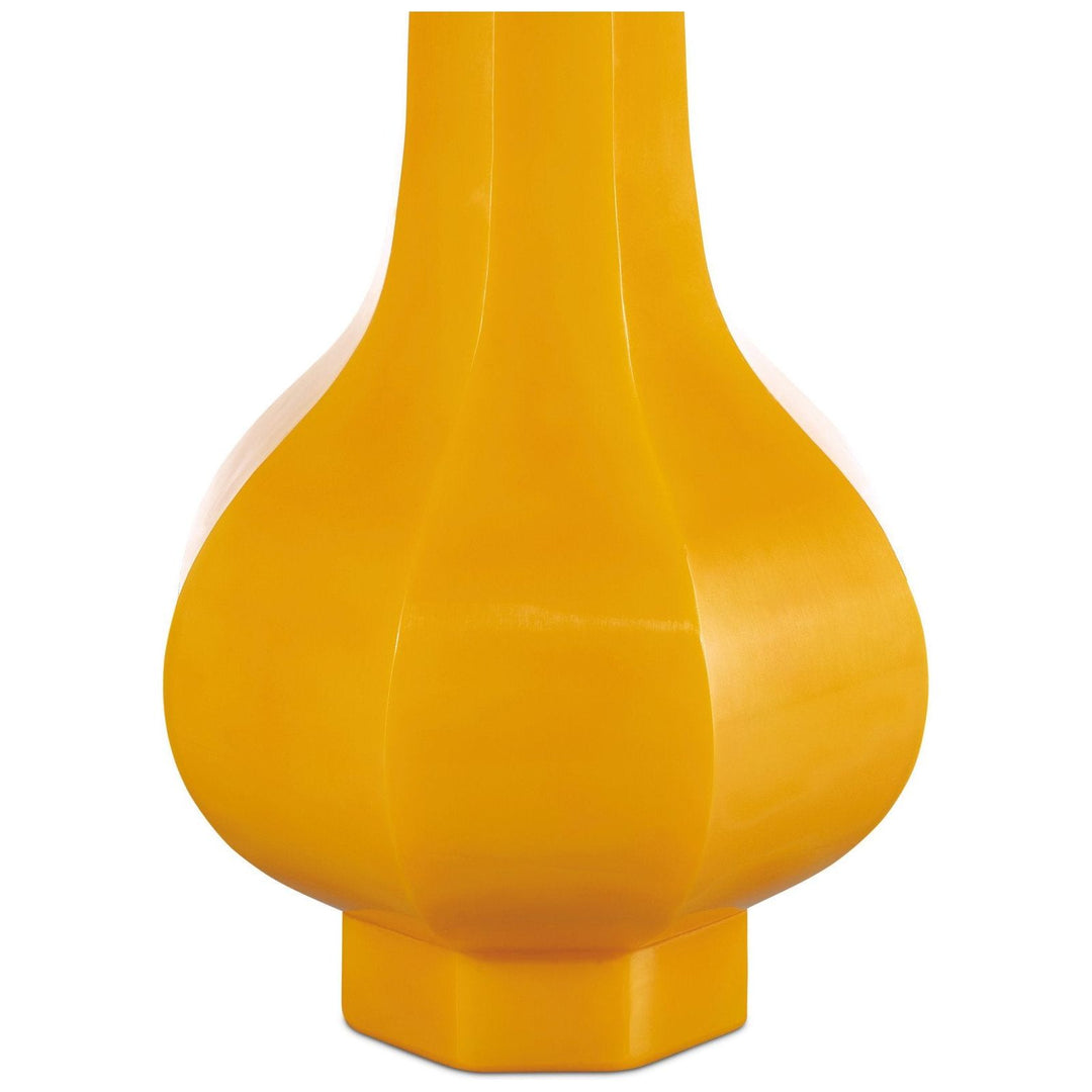 Imperial Yellow Peking Stem Vase