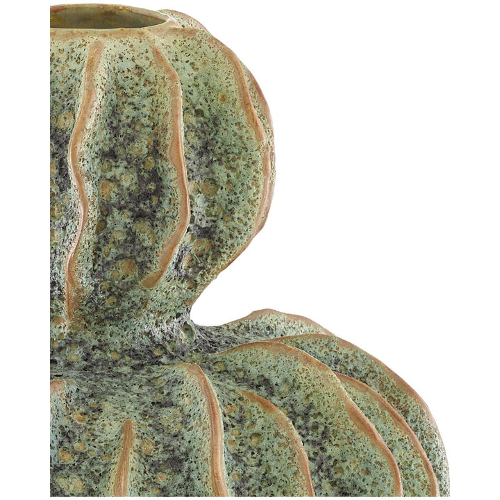 Sunken Boat Double Gourd Green Vase