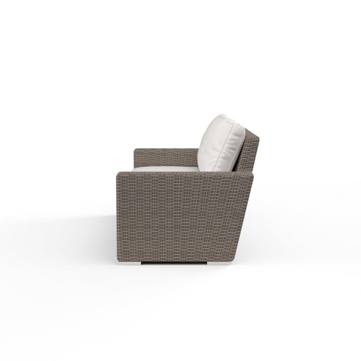 Outdoor Sofas and Sectionals Coronado Loveseat in Canvas Flax w/ Self Welt