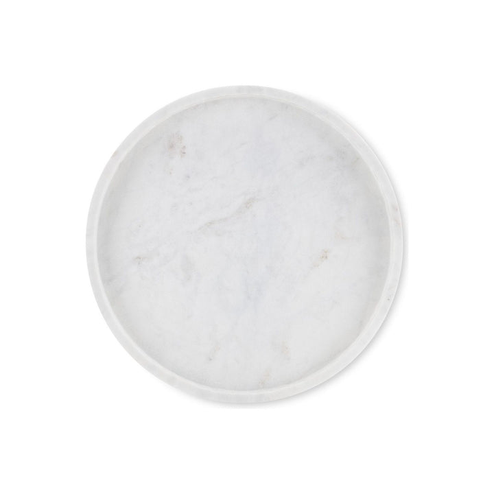 Freya Large White Marble Tray