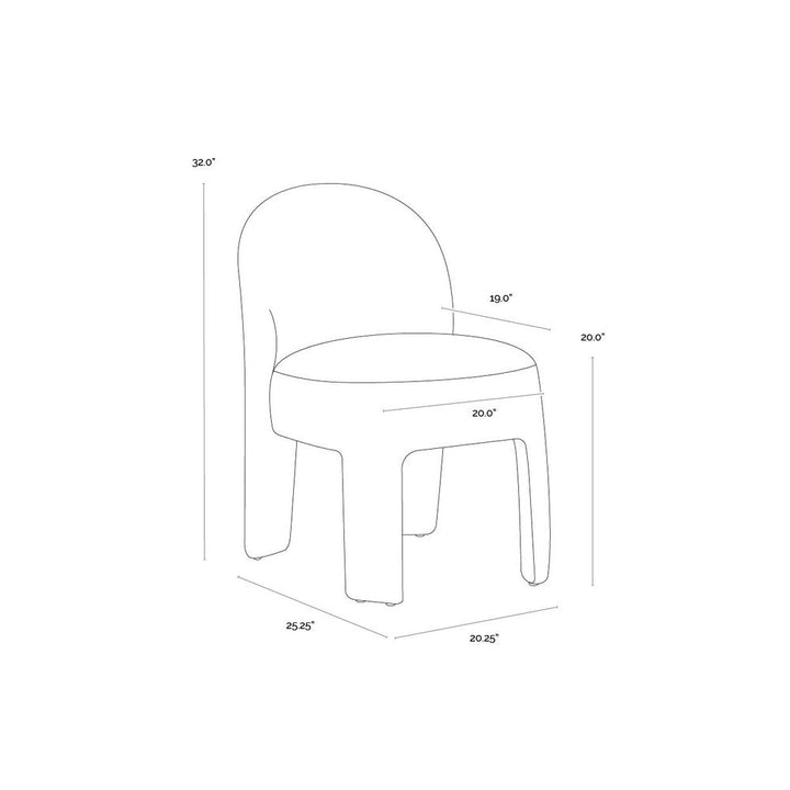 Myrtle Dining Chair - Opera Nori